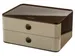 Smart-box Han Allison met 2 lades licht bruin, stapelbaar