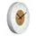 Wandklok NeXtime Retro II 25cm wit/goud metaal
