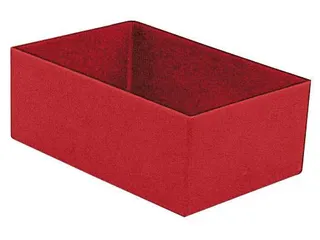 Inzetbak HxLxB 63x162x108mm Polystyreen Rood 50 stuks - 1