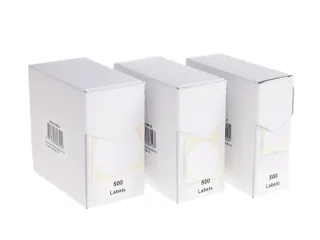 Etiketten Op Rol 25mm Wit Met Dispenser 500 Stuks - 5