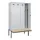 locker met bank,voor scheiding van kleding,HxBxD 2120x1200x815mm,4vak