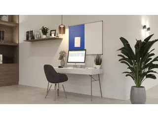 UNITE combibord blauw vilt-whiteboard 90x120cm - 2
