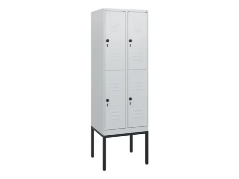 dubbeldekse locker,HxBxD 1950x600x500mm,2x2vak.,vak B 300mm