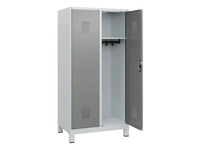 schoollocker,HxBxD 1630x800x500mm,2vak,vak B 400mm,cil.-slot,voeten