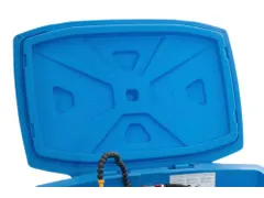 Deksel,v. reinigingstafel,HxBxD 170x1020x770mm,PE,blauw