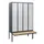 locker met bank,HxBxD 1950x1200x815mm,4vak,vak B 300mm,cil.-slot