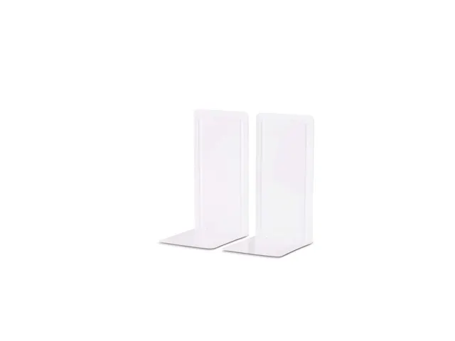 Boekensteun MAUL Pro 140x120x240mm set 2 staal wit