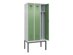 locker voor scheiding van kleding,HxBxD 2120x900x500mm,3vak