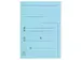 Dossiermap 2 kleppen SUPER 250 Contact 24x32cm Lichtblauw 25 stuks