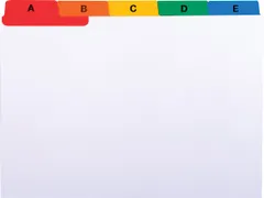 tabbladen AZ voor systeemkaartenbakken 25 tabs