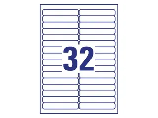 Etiket Avery Zweckform L6031REV-25 96x16.9mm afneembaar Wit 800 stuks - 4