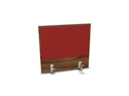 opzetpaneel bureau aanbouw achter NP-tiepolo nut BN4011-rood 600mm