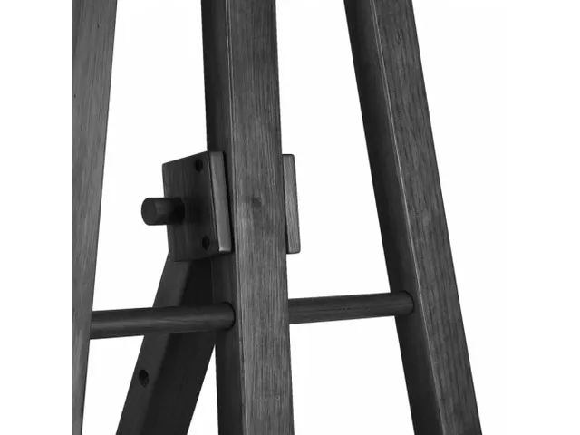 Chevalet bois dur noir pour tableau noir/panneau imprimé