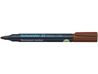 marker Schneider Maxx 130 permanent ronde punt bruin