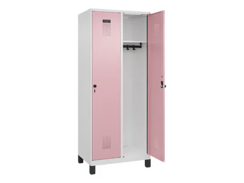 locker,HxBxD 1950x800x500mm,2vak,vak B 400mm,draaigrendel,voeten