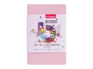 Notitieboek Bruynzeel A6 40vel glitter assorti set van 3 stuks - 7