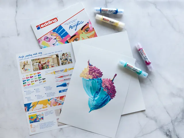 Olie en Acrylblok edding e-30010 A4 10 vel wit