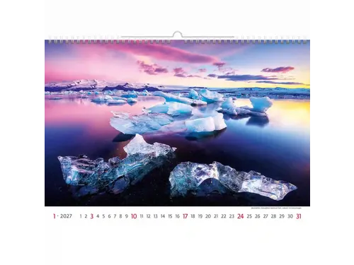 Kalender 2027 Helma 365 31.5x45cm Nationale parken