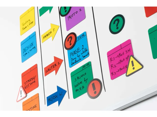 Carte magnétique Scrum 75x75mm Bleu clair