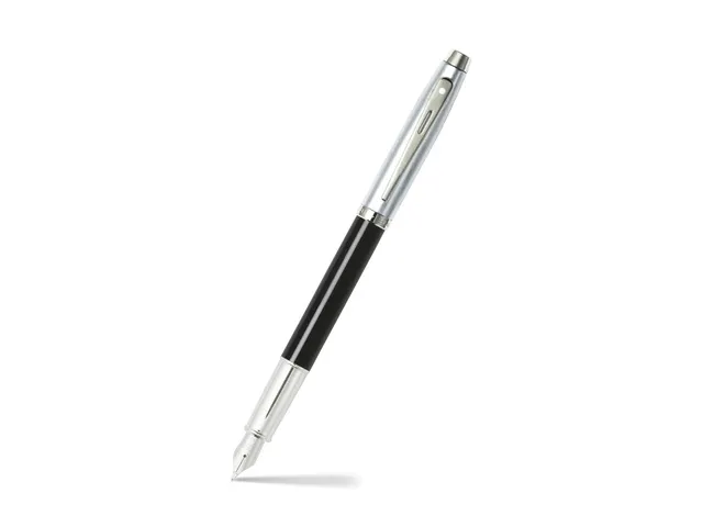 Vulpen SHEAFFER 100 E9313 M Glossy black barrelbrushed chrome capnicke