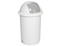 Afvalverzamelaar Kunststof 50 Liter 760 x 410 mm Inworpklep Wit