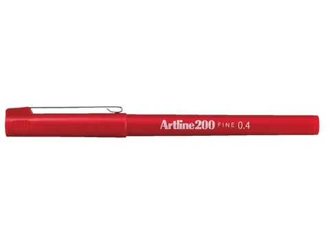 Fineliner Artline 200 rond fijn rood