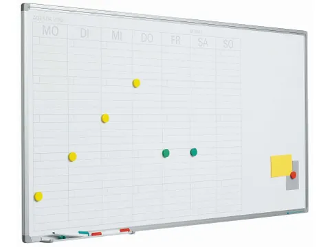 Planbord 60x120cm Softline profiel 8mm Week EN