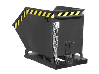 kiepbak,HxLxB 905x1395x840mm,0,6m³,draagverm. 300kg,RAL7021 - 1