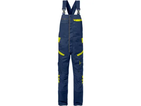 Fristads 129486 Amerikaanse overall, marineblauw/geel, maat 54, per st