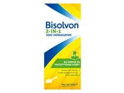 Hoestdrank Bisolvon 2 in 1 volwassenen 133ml