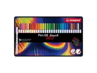 Brushstift STABILO Pen 568/30 Arty assorti blik à 30 stuks - 1