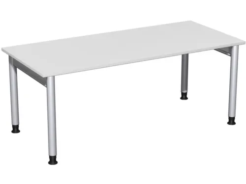 In hoogte verstelbaar bureau,HxBxD 680-820x1800x800mm,blad lichtgrijs
