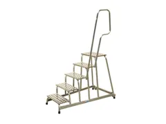 Montagetrap Aluminium H1 0m 5treden Platform Treden Traanplaat Leuning