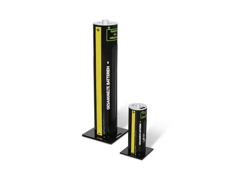 verzamelbak voor lege batterijen,6l,HxØ 375x140mm