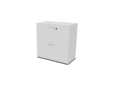 Hangmappenkast Hxbxd 740x800x445mm 3 Laden Bl-wit