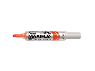Viltstift Pentel MWL5M Maxiflo whiteboard rond 3mm oranje - 1