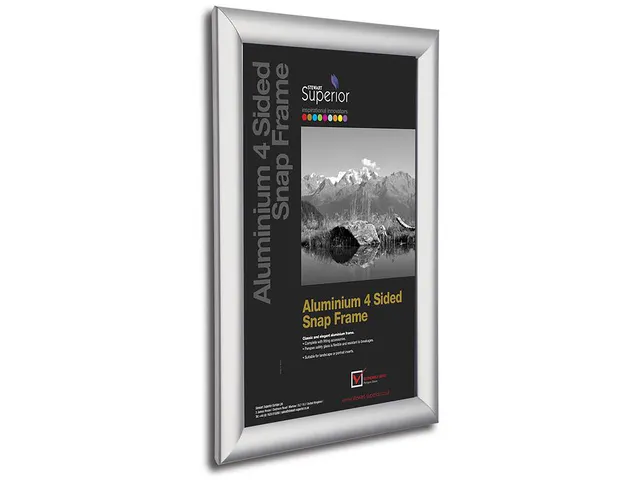 Kliklijst Seco A4 25mm aluminium frame, anti- glans PVC voorkant