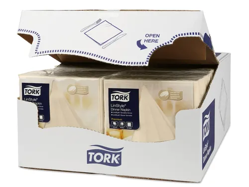 Tork 478713 Premium Linstyle Dinnerservet Creme 600 Stuks