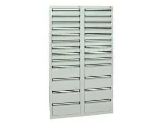 ladekast,HxBxD 1800x1000x500mm,26lade(n),centr. vergrendeling - 1