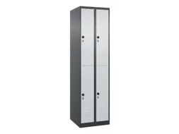 dubbeldekse locker,HxBxD 1850x500x500mm,2x2vak.,vak B 250mm