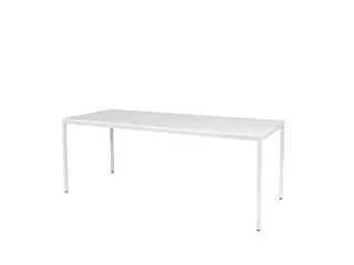 Domino Basic Tafel Vaste Hoogte 2000x800mm Grijs 25mm Wit 4-Poots - 1