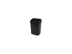Poubelle à couvercle basculant 4,45 litres noir
