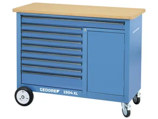 1504 XL 1710 Werkbank met rollen 1,25m breed - 2