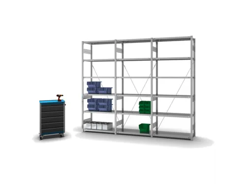 systeemstelling,aanbouwveld,HxBxD 2500x1010x435mm,vakl. 225kg