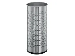 prullenmand,28,5l,HxØ 620x260mm,romp RVS,geperforeerd,vloerring