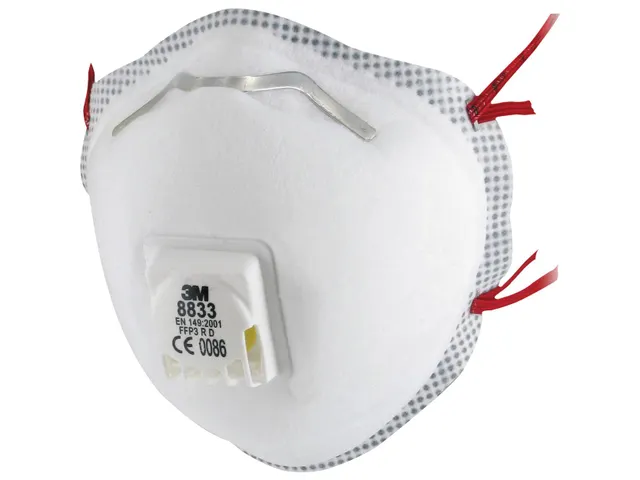 3M 8833 stofmasker FFP3 R D met uitademventiel