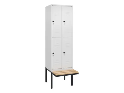 Dubbeldekse dekenkist,HxBxD 2120x600x815mm,2x2vak.,vak B 300mm
