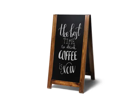 Krijtstoepbord Natura Antiek 59x116cm Dubbelzijdig