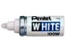 Viltstift Pentel 100W rond 4mm wit
