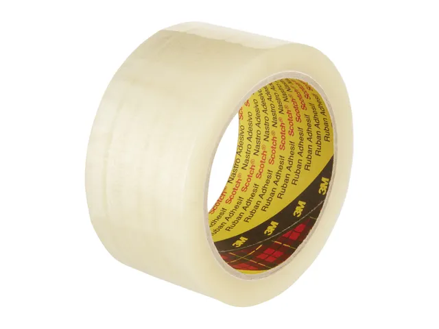 Verpakkingstape Scotch 371 50mmx66m transparant PP 6 rollen